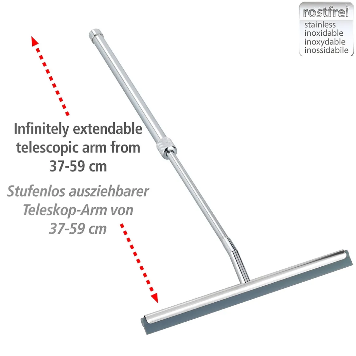 Wenko Teleskop Badezimmerwischer Duschabzieher