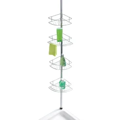 Wenko Teleskop-Eckregal Dolcedo Edelstahl rostfrei
