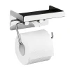 Wenko Toilettenpapierhalter 2 in 1 Edelstahl rostfrei