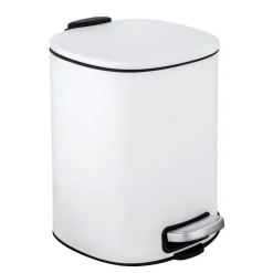 Wenko Treteimer Alassio Weiß 5 L Easy-Close Absenkautomtik