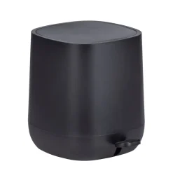 Wenko Treteimer Davos Schwarz 5 L Kosmetikeimer Abfalleimer