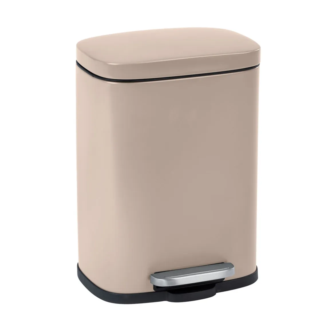 Wenko Treteimer Leno Taupe 5 L Kosmetikeimer Abfalleimer