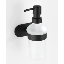 Wenko Turbo-Loc Edelstahl Seifenspender Orea Black Matt Flüssigseifen-Spender Befestigen ohne bohren ca 200 ml