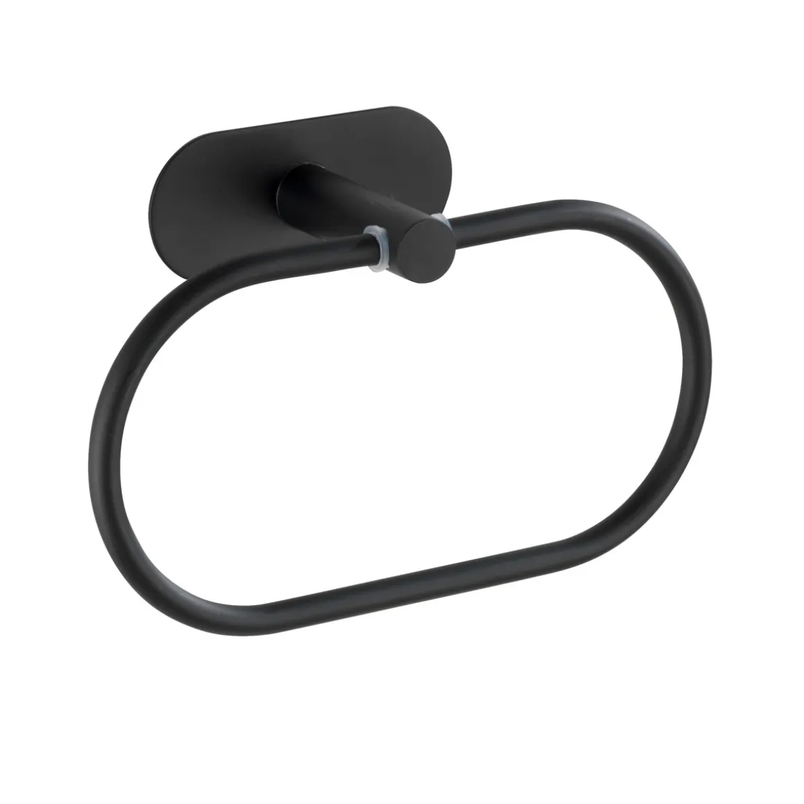 Wenko Turbo-Loc Edelstahl Handtuchring Orea Black Matt Handtuchhalter Befestigen ohne bohren