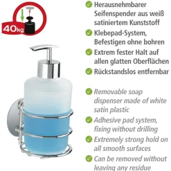 Wenko Turbo-Loc Seifenspender und Zahnputzbecher Befestigen ohne bohren