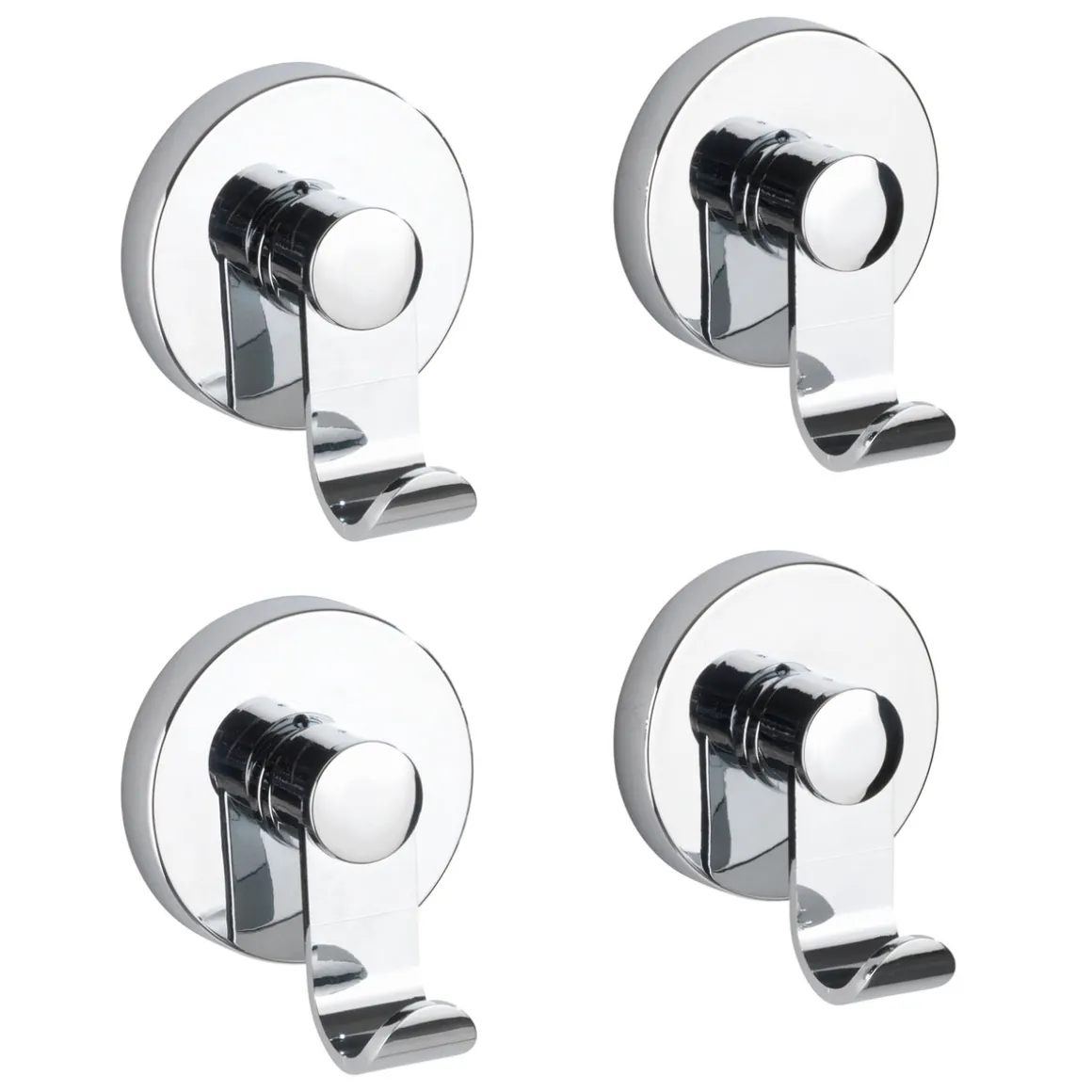 Wenko Vacuum-Loc Haken-Set Irun 2 x 2 Haken Zwei 2er Sets Befestigen ohne bohren