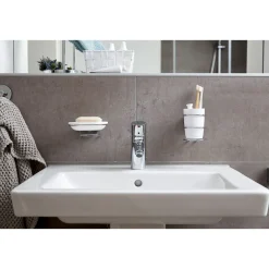 Wenko Vacuum-Loc Wand Zahnputzbecher Milazzo 2er Set Befestigung ohne bohren