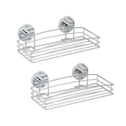 Wenko Vacuum-Loc Wandablage 2er Set Befestigen ohne bohren