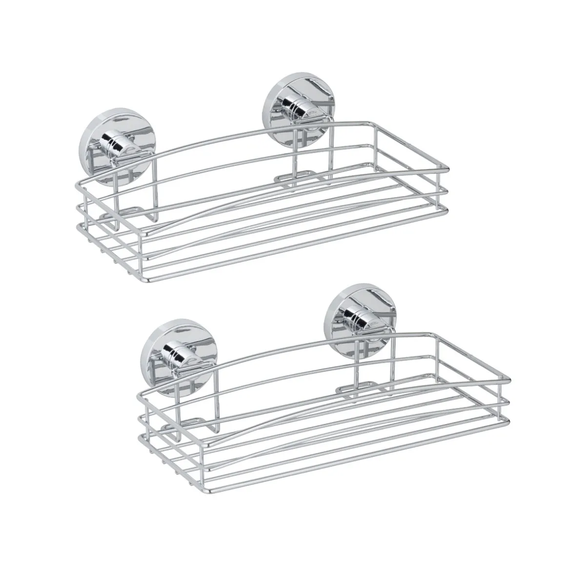 Wenko Vacuum-Loc Wandablage 2er Set Befestigen ohne bohren