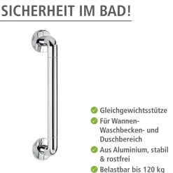 Wenko Wandhaltegriff Secura Chrom 43 cm