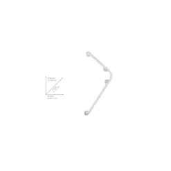 Wenko Wandhaltegriff Secura 78 x 55,5 cm Weiß