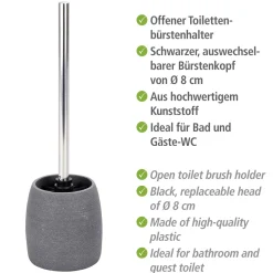 Wenko WC-Garnitur Goa Grau