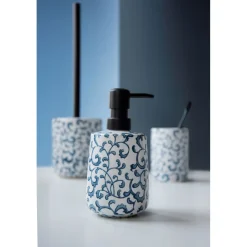 Wenko WC-Garnitur Mirabello Keramik WC-Bürstenhalter handbemalt