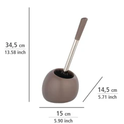 Wenko WC-Garnitur Polaris Taupe matt aus hochwertiger Keramik