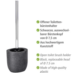 Wenko WC-Garnitur Puro Anthrazit