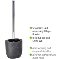 Wenko WC-Garnitur Puro Anthrazit