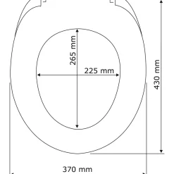 Wenko WC-Sitz Eiche Grau mit Absenkautomatik