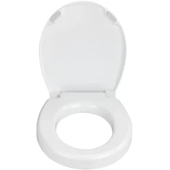 Wenko WC-Sitz Secura Comfort aus antibakteriellem Duroplast mit Sitzflächenerhöhung