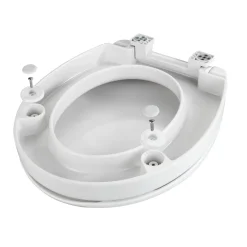 Wenko WC-Sitz Secura Comfort aus antibakteriellem Duroplast mit Sitzflächenerhöhung