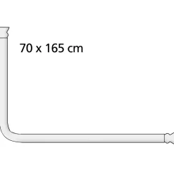 Wenko Winkelstange Universal Chrom 20 mm