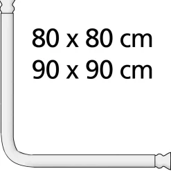 Wenko Winkelstange Universal Chrom 20 mm