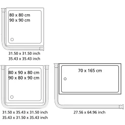 Wenko Winkelstange Universal Weiß 20 mm