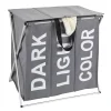 Wenko Wäschesammler Trio Top Grau Wäschekorb 118 l