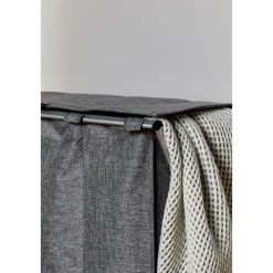 Wenko Wäschesammler Trio Top Grau meliert Wäschekorb 118 l