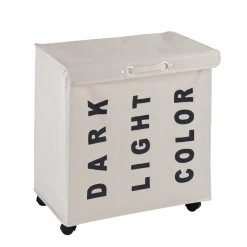Wenko Wäschesammler Trivo Beige Wäschekorb 116 l