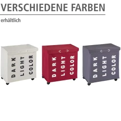 Wenko Wäschesammler Trivo Beige Wäschekorb 116 l