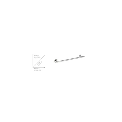 Wenko Badetuchstange Uno Bosio glänzend