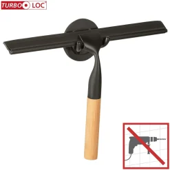 Wenko Badezimmerwischer Bambusa Befestigen ohne Bohren Turbo-Loc