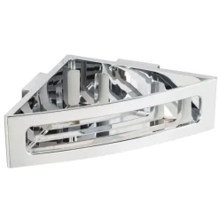 Wenko Eckablage Bralia, Farbe: Chrom, Befestigen ohne Bohren