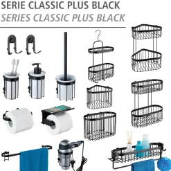 Wenko Eckablage Classic Plus schwarz