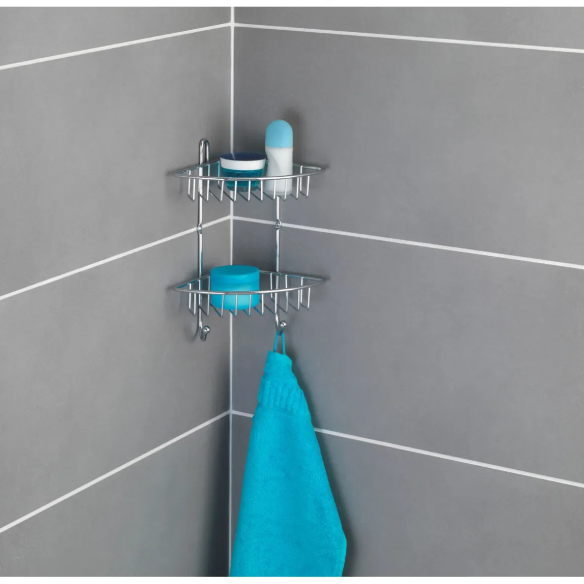 Wenko Eckregal Milano mit 2 Etagen