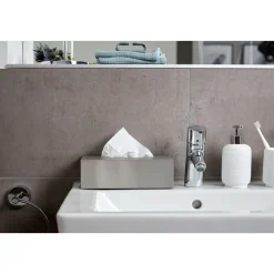 Wenko Edelstahlbox für Kosmetiktücher matt