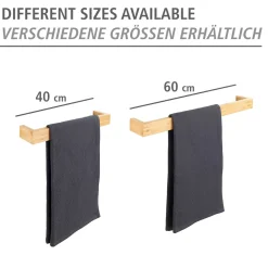 Wenko Handtuchstange aus Bambus 40 cm