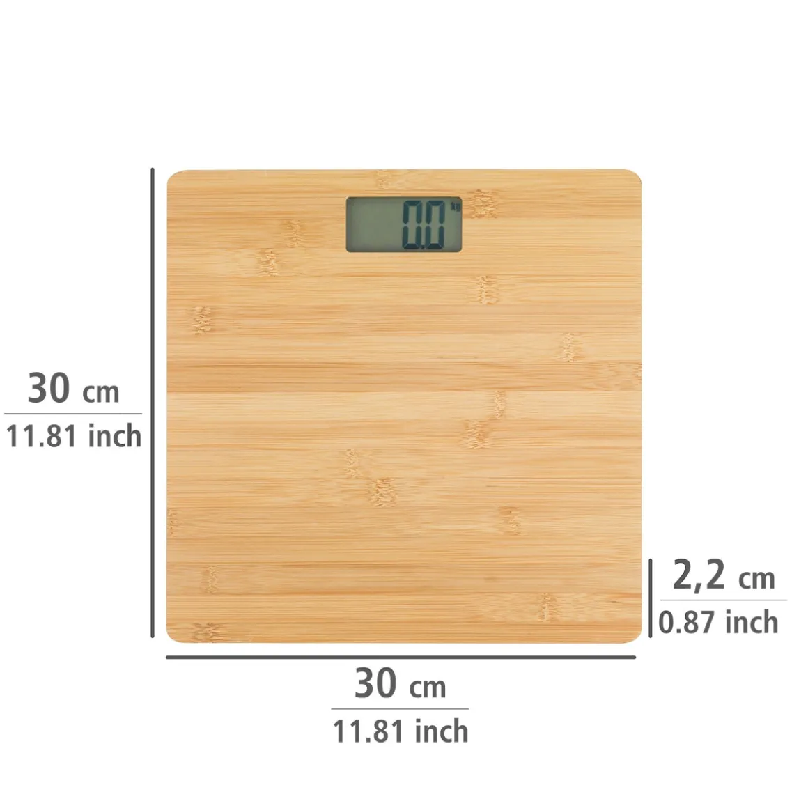 Wenko Personenwaage Bambusa digital bis180 kg