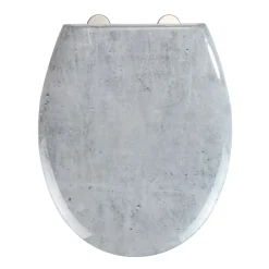 Wenko Premium WC-Sitz Concrete antibakteriell mit Absenkautomatik