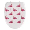 Wenko Premium WC-Sitz Flamingo antibakteriell mit Absenkautomatik