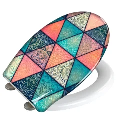 Wenko Premium WC-Sitz Geometry antibakteriell mit Absenkautomatik