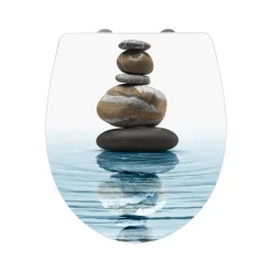 Wenko Premium WC-Sitz Meditation antibakteriell mit Absenkautomatik