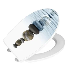 Wenko Premium WC-Sitz Meditation antibakteriell mit Absenkautomatik