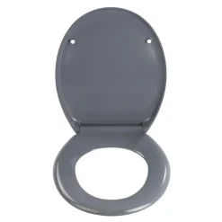 Wenko Premium WC-Sitz Ottana Dunkelgrau antibakteriell mit Absenkautomatik