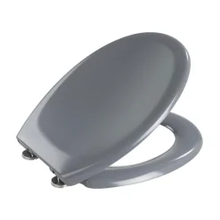 Wenko Premium WC-Sitz Ottana Dunkelgrau antibakteriell mit Absenkautomatik