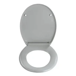 Wenko Premium WC-Sitz Ottana Hellgrau antibakteriell mit Absenkautomatik