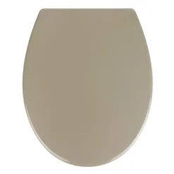 Wenko Premium WC-Sitz Samos Taupe antibakteriell mit Absenkautomatik