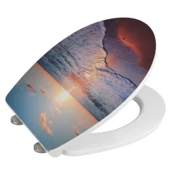 Wenko Premium WC-Sitz Sunset antibakteriell mit Absenkautomatik