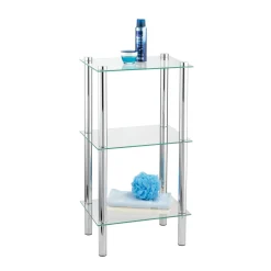 Wenko Regal Yago viereckig mit 3 Glasablagen