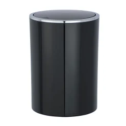 Wenko Schwingdeckeleimer Inca schwarz 5 L